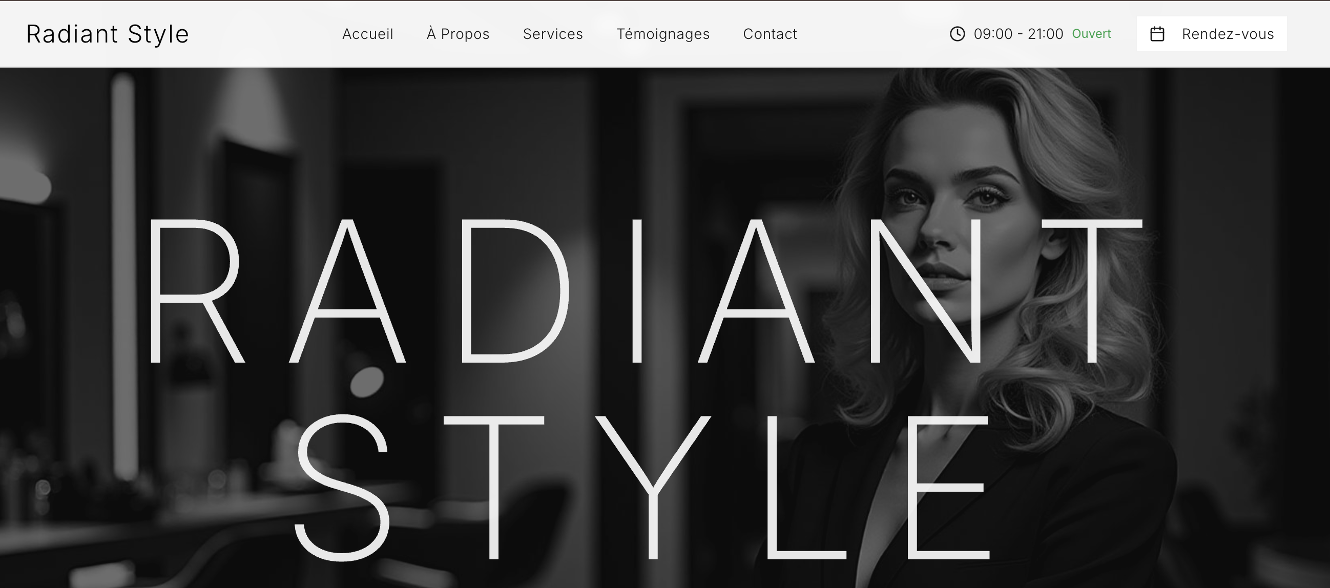 Site web artisan professionnel - Exemple de réalisation 1jour1site